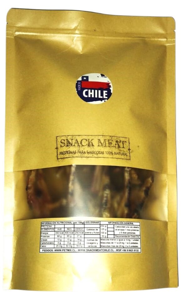 PATAS DE POLLO DESHIDRATADAS 68g